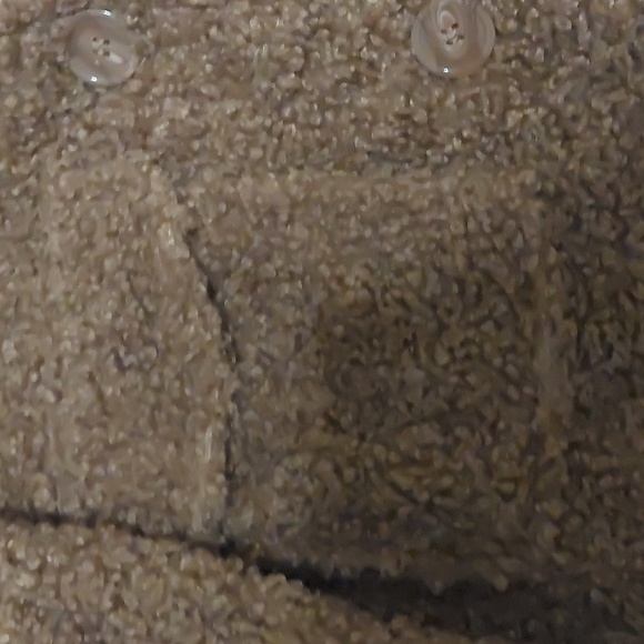 Garage Teddy Bear Jacket Brown Size S EUC - Picture 3 of 5